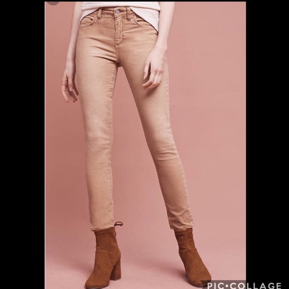 Pilcro & Letterpress script skinny corduroy pants
